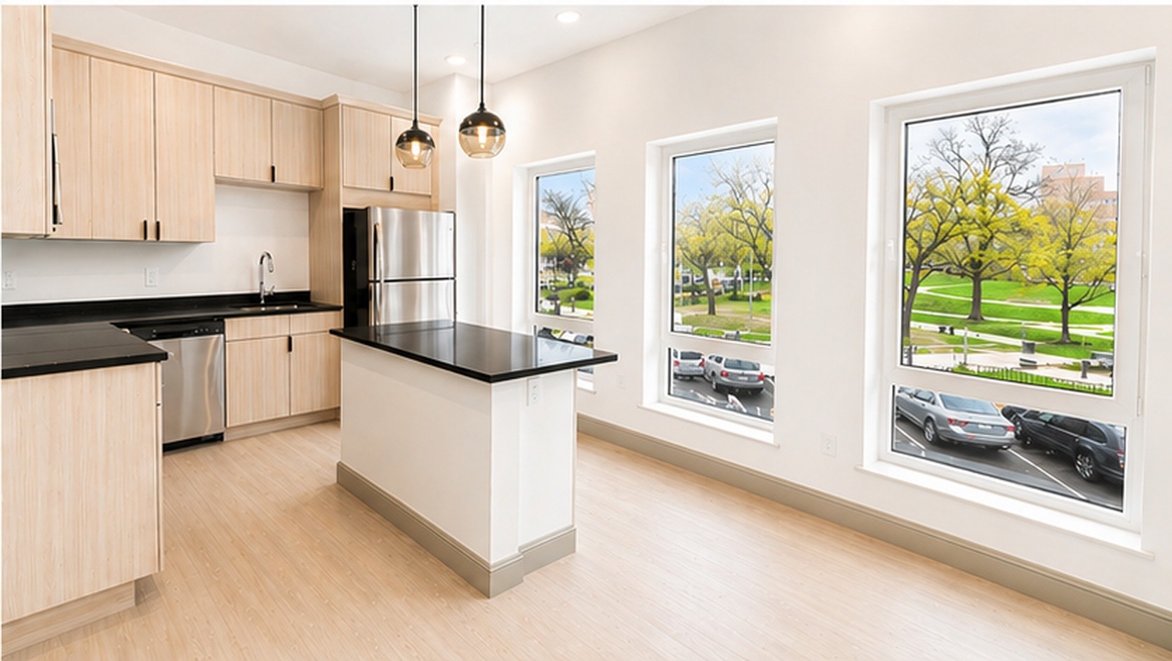 Open Concept Kitchen Area - Grand Central Suites